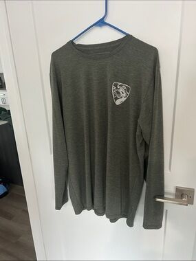 Tree House Brewing Company Men's Long-Sleeve Performance Shirt - Olive Green XL
